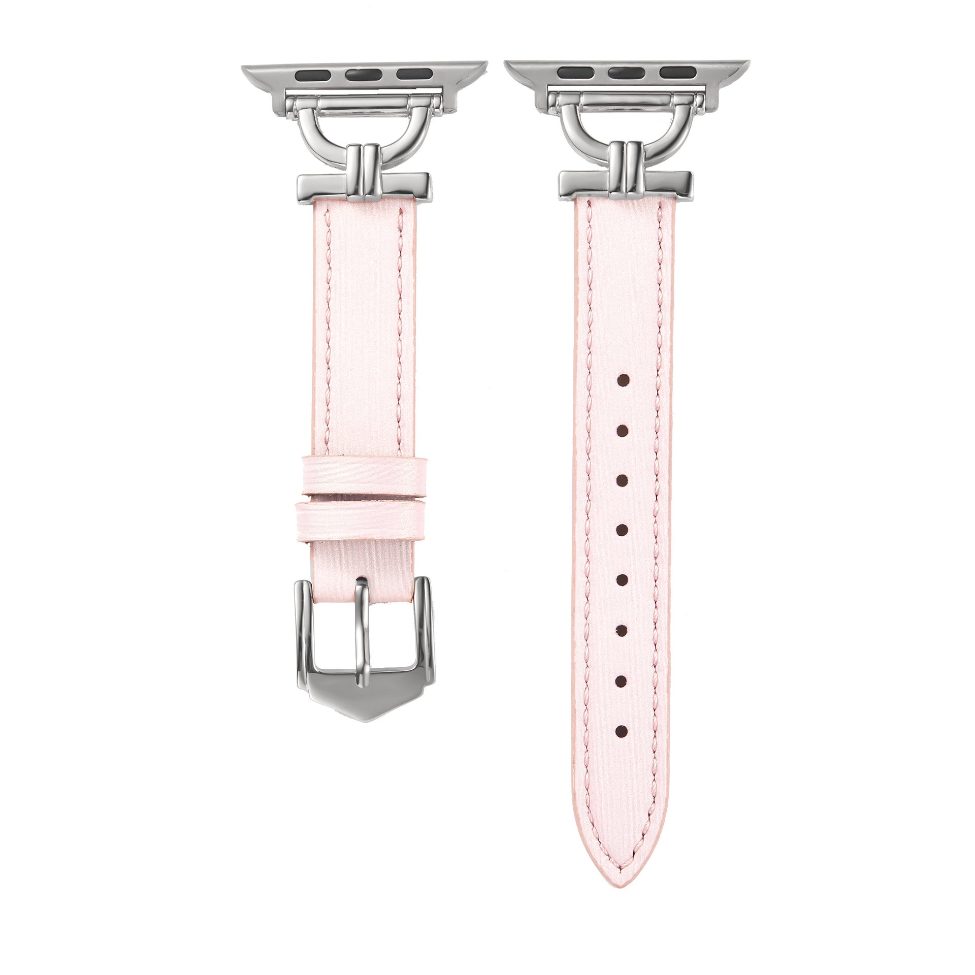 Premium Leather & Metal Watch Band for Apple Watch - Luxury D-Link Design