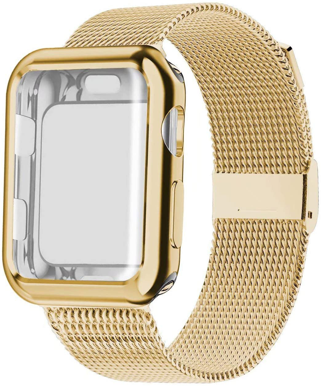 Magnetic Milanese Loop Band for Apple Watch - Metal Mesh with Case